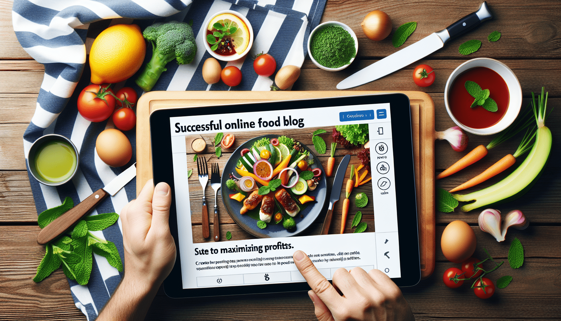 Maximizing profits with an online food blog